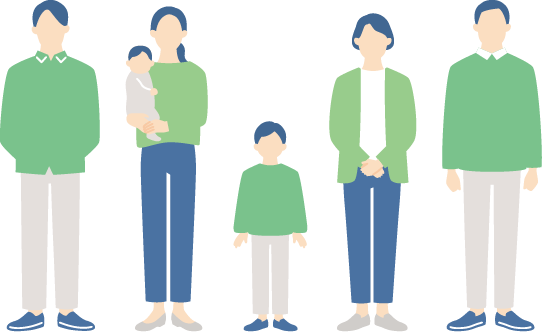 家族のイラスト