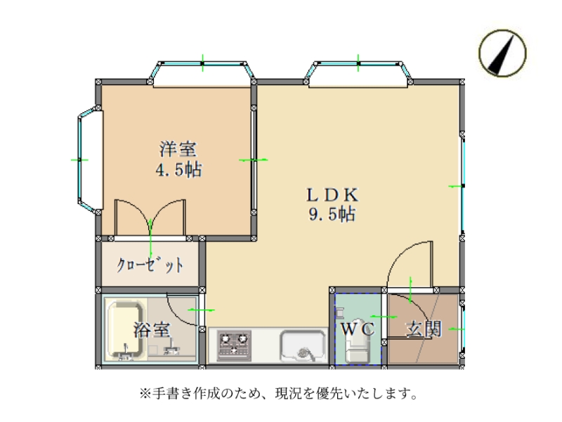 レガシー明野　103　間取り